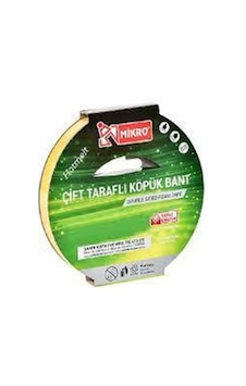 Çift Taraflı Köpük Bant 12Mmx5Mt Bnt-200 Çift Taraflı Köpük Bant 12Mmx5Mt Bnt-200