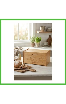Vaveni Doğal Bambu Kapaklı Ekmek Kutusu & Doğal Bambu Ekmek Dolabı 23x38x20 Cm Arz Çok Renkli Vaveni Doğal Bambu Kapaklı Ekmek Kutusu & Doğal Bambu Ekmek Dolabı 23x38x20 Cm Arz Çok Renkli