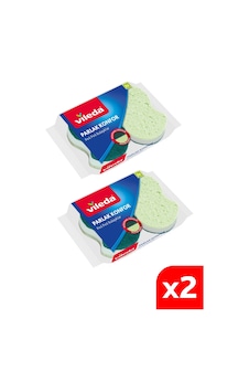 Vileda 2 Paket 2'li Parlak Konfor Oluklu Bulaşık Süngeri Yeşil Vileda 2 Paket 2'li Parlak Konfor Oluklu Bulaşık Süngeri Yeşil