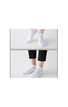 Black Swallow Erkek Pamuklu Yarım Bilek Beyaz Patik Çorap 12 Li Paket Black Swallow Erkek Pamuklu Yarım Bilek Beyaz Patik Çorap 12 Li Paket