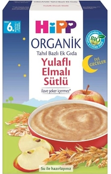 Hipp İyi Geceler Organik Yulaflı Elmalı Sütlü 6+ Ay Kaşık Maması 250 G Hipp İyi Geceler Organik Yulaflı Elmalı Sütlü 6+ Ay Kaşık Maması 250 G