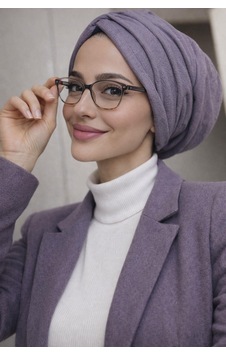 Aişe Tesettür Lila Büzgülü Salaş Bone Aişe Tesettür Lila Büzgülü Salaş Bone