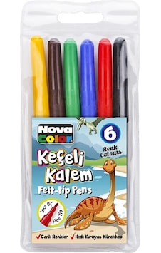 Nova Color Nc-619 6 Renk Keçeli Kalem