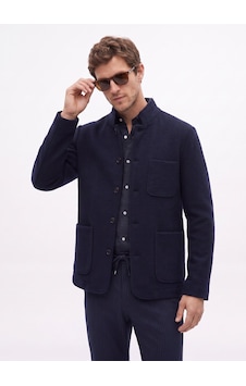 Fabrika Lacivert Dik Yaka Slim Fit Erkek Ceket F6wm-ckt 2004 Fabrika Lacivert Dik Yaka Slim Fit Erkek Ceket F6wm-ckt 2004