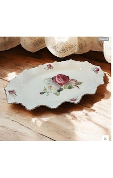 Roykıng Rose Oval Sunum Tabak 33 Cm Krem Roykıng Rose Oval Sunum Tabak 33 Cm Krem