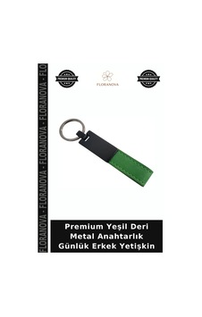 Premium Yeşil Deri Metal Anahtarlık Günlük Erkek Yetişkin Premium Yeşil Deri Metal Anahtarlık Günlük Erkek Yetişkin