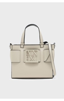 Armani Exchange Logolu Ayarlanabilir Askılı Çanta Kadın Çanta 9426900 A874 U6208 Ekru
