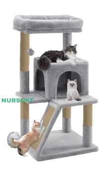 Nursoft Teraslı Dekoratif Kedi Tırmalama Evi - 0091 Nursoft Teraslı Dekoratif Kedi Tırmalama Evi - 0091