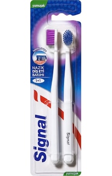 Signal Nazik Diş Eti Bakımı 1+1 Diş Fırçası Soft Signal Nazik Diş Eti Bakımı 1+1 Diş Fırçası Soft