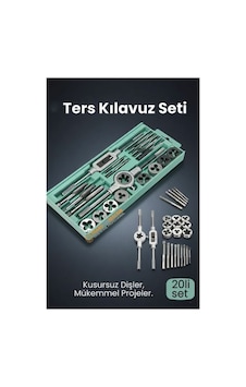 20 Parça Profesyonel Metrik Ters Kılavuz Ve Pafta Seti M3-m12 - Hassas Diş Açma Ve Onarım Takımı 20 Parça Profesyonel Metrik Ters Kılavuz Ve Pafta Seti M3-m12 - Hassas Diş Açma Ve Onarım Takımı