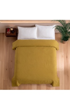 Maxstyle Spring %100 Pamuk Tek Kişilik Pike Hardal 180x230 Cm Renkli Maxstyle Spring %100 Pamuk Tek Kişilik Pike Hardal 180x230 Cm Renkli
