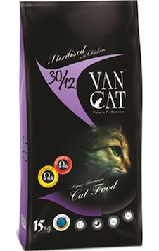 Vancat Tavuklu Kısırlaştırılmış Yetişkin Kedi Maması 15 KG Vancat Tavuklu Kısırlaştırılmış Yetişkin Kedi Maması 15 KG
