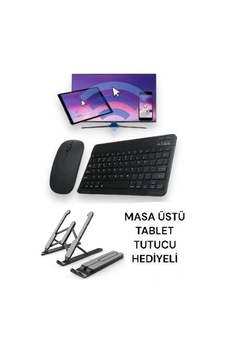 Tüm Cihazlara Uyumlu Akıllı Taşınabilir Şarj Edilebilir Kablosuz Bluetooth Klavye Ve Mause Seti Mat Siyah - 582815151 Tüm Cihazlara Uyumlu Akıllı Taşınabilir Şarj Edilebilir Kablosuz Bluetooth Klavye Ve Mause Seti Mat Siyah - 582815151