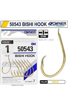 Owner 50543 Bishi Hook Gold İğne Owner 50543 Bishi Hook Gold İğne