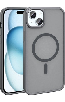 Nihcase Apple Uyumlu iPhone 15 Kılıf M-safe Şarj Özellikli Mat Arka Yüzey Sio Kapak