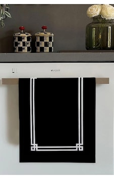Siyah Çerçeveli Fırın Mutfak Havlusu 30x50cm Çok Renkli Siyah Çerçeveli Fırın Mutfak Havlusu 30x50cm Çok Renkli
