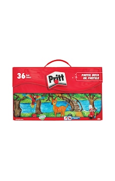 Pritt Çantalı Tutacaklı Pastel Boya ve Kalemtraş 36'lı Pritt Çantalı Tutacaklı Pastel Boya ve Kalemtraş 36'lı