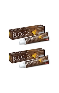 Rocs Kahve Tütün Lekelere Karşı Diş Macunu 60 Ml - 2 ADET-SKT:06/2025