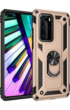 Huawei P40 Pro Kılıf Zore Vega Kapak Gold