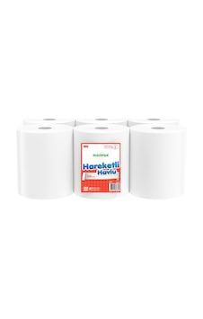 Rulopak R-2695 Hareketli Havlu 6'lı 21 x 150 M Rulopak R-2695 Hareketli Havlu 6'lı 21 x 150 M