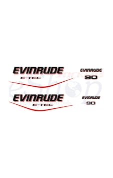 Evinrude E-tec 90 Sticker Tasarım Evinrude E-tec 90 Sticker Tasarım