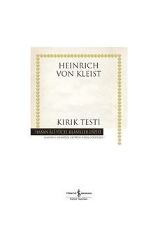 Kırık Testi Heinrich von Kleist Kırık Testi Heinrich von Kleist