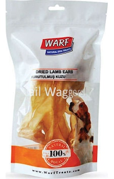 Warf Kurutulmuş Kuzu Kelle Derisi Köpek Ödülü 120 G