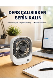 Northcity Şarjlı Masaüstü Fan 3 Kademeli Güçlü Hava Akışı Northcity Şarjlı Masaüstü Fan 3 Kademeli Güçlü Hava Akışı