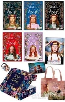 Yeşilin Kızı Anne Seti - 5 Kitap Takım - Kutulu - Özel Çanta-Poster-Kartpostal ve Rozet Hediyeli - Lucy Maud Montgomery - Ephesus Yayınları
