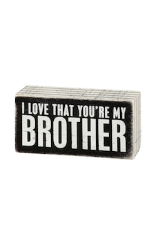 Lexroo I Love That You're My Brother Dekoratif Ahşap Kutu İşareti 12,5 Cm X 6,5 Cm Standart Lexroo I Love That You're My Brother Dekoratif Ahşap Kutu İşareti 12,5 Cm X 6,5 Cm Standart