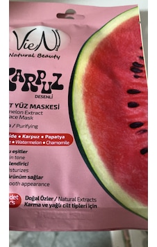 Vien Karpuz Kağıt Yüz Maskesi Vien Karpuz Kağıt Yüz Maskesi