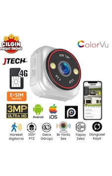 Inox X30 3mp Aov E-sim Kart Destekli Taşınabilir Bataryalı 4g Mini Kamera