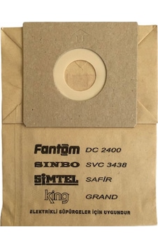 X-Bag Fantom Dc 2800 Canister Süpürge Toz Torbası 20 Adet (546603663) Standart X-Bag Fantom Dc 2800 Canister Süpürge Toz Torbası 20 Adet (546603663) Standart