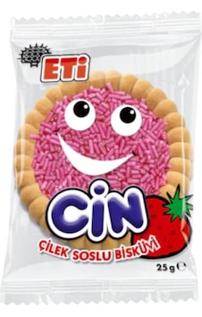 Eti Cin Çilekli Bisküvi 36 x 25 G Eti Cin Çilekli Bisküvi 36 x 25 G