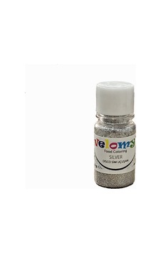Velomy Metalik Yenilebilir Disko Simi 4gr Gümüş