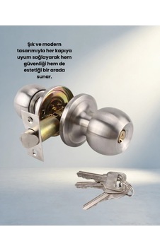 Estetik Topuzlu Kapı Kilidi 1-3 8 İle 1-3 4 Uyumlu 0.05 M Estetik Topuzlu Kapı Kilidi 1-3 8 İle 1-3 4 Uyumlu 0.05 M