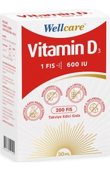 Wellcare Vitamin D3 600 IU 30 ML Wellcare Vitamin D3 600 IU 30 ML