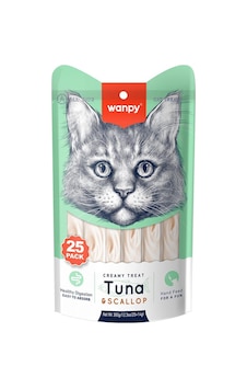Wanpy Ton Balıklı Deniz Taraklı Sistemi Sıvı Ödül Maması 25 x 14 G Wanpy Ton Balıklı Deniz Taraklı Sistemi Sıvı Ödül Maması 25 x 14 G