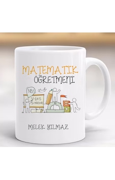 Öğretmenler Günü Hediye Kupa Matematik Öğretmeni Kişiye Özel Öğretmenler Günü Hediye Kupa Matematik Öğretmeni Kişiye Özel