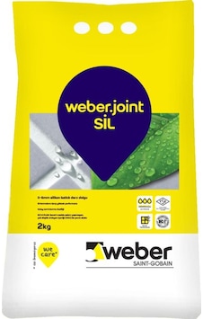 Weberjoint Sil Silikon Katkılı Derz Dolgu 2 KG Beyaz Weberjoint Sil Silikon Katkılı Derz Dolgu 2 KG Beyaz