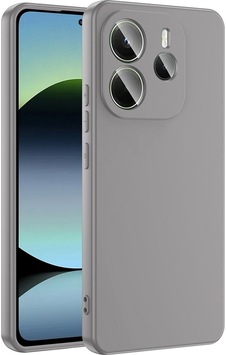 Xiaomi Redmi Note 14 4g Arka Kapak Silikon Kılıf Gri Xiaomi Redmi Note 14 4g Arka Kapak Silikon Kılıf Gri