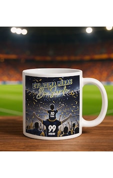 Bk Gift Kişiye Özel İsimli Baba-oğul Sarı Lacivert Evladıma Miras Bu Sevda Beyaz Kupa Bardak-2, Doğum Günü Hediyesi, Taraftar Hediyesi Kobitmeyencom36 Çok Renkli