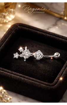316l Cerrahi Çelik Göbek Piercing Zirkon Taşlı Sallantılı Kadın Piercing Paslanmaz Kararmaz Figürlü Fashion Özel Tasarım Göbek Piercing Modeli - 8 Gümüş 316l Cerrahi Çelik Göbek Piercing Zirkon Taşlı Sallantılı Kadın Piercing Paslanmaz Kararmaz Figürlü Fashion Özel Tasarım Göbek Piercing Modeli - 8 Gümüş