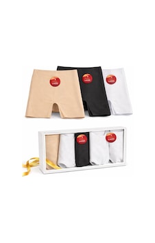 Qulat 3 Lü Kadın Lazer Kesim Boxer Siyah Beyaz Ten Karışık Dikişsiz Yüksek Bel Esnek Külot çok Renkli Qulat 3 Lü Kadın Lazer Kesim Boxer Siyah Beyaz Ten Karışık Dikişsiz Yüksek Bel Esnek Külot çok Renkli