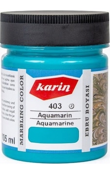 Karin Ezilmiş Ebru Boyası 105Ml 403 Aquamarin Karin Ezilmiş Ebru Boyası 105Ml 403 Aquamarin