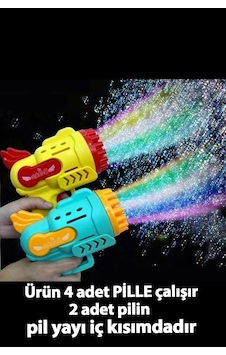 23 Delikli Pilli Köpük Baloncuk Makinesi Tabancası - Pilli Köpük Tabancası Bubble Gun Köpük Tabanca 23 Delikli Pilli Köpük Baloncuk Makinesi Tabancası - Pilli Köpük Tabancası Bubble Gun Köpük Tabanca