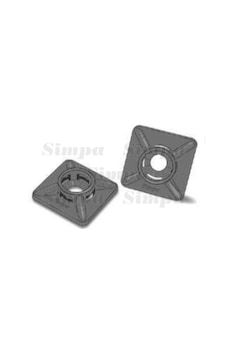 Simpa SP-YKS-2 Yapışkanlı Kroşe,28x28 Siyah, 500 Adet