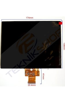 Nextbook 8 Dual Core Tablet Nx008Hd8G 8''Inç 40 Pin Hd Lcd Panel