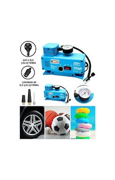 Buğz 220 Volt-12 Volt 250 Psi Geniş Uygulama Yelpazesi Kompresör Lastik Hava Şişirme Oto Pompası Diğer Buğz 220 Volt-12 Volt 250 Psi Geniş Uygulama Yelpazesi Kompresör Lastik Hava Şişirme Oto Pompası Diğer