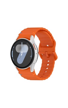 Forzacase Samsung Galaxy Watch 7 44mm İle Uyumlu Wavy Style Tokalı Silikon Kordon Kayış - Fc1101